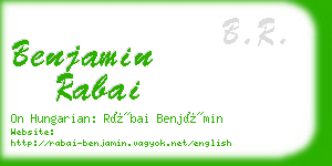 benjamin rabai business card